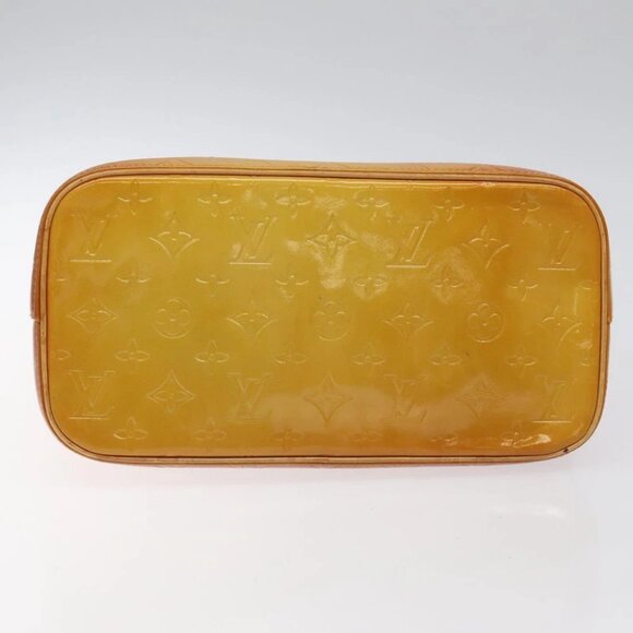 LOUIS VUITTON Monogram Vernis Houston Hand Bag Beige - Picture 6 of 14